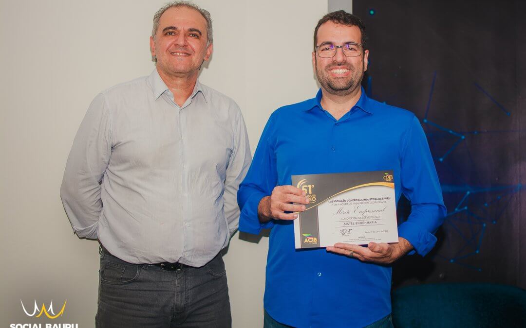 Sistel Engenharia recebe prêmio Destaque Serviços da ACIB Bauru